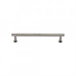 M Marcus Heritage Brass Partial Knurled Design Cabinet Pull with Rose 128mm Centre to Centre